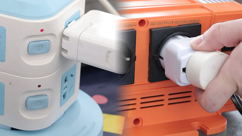 Can you plug an extension cord into a power inverter