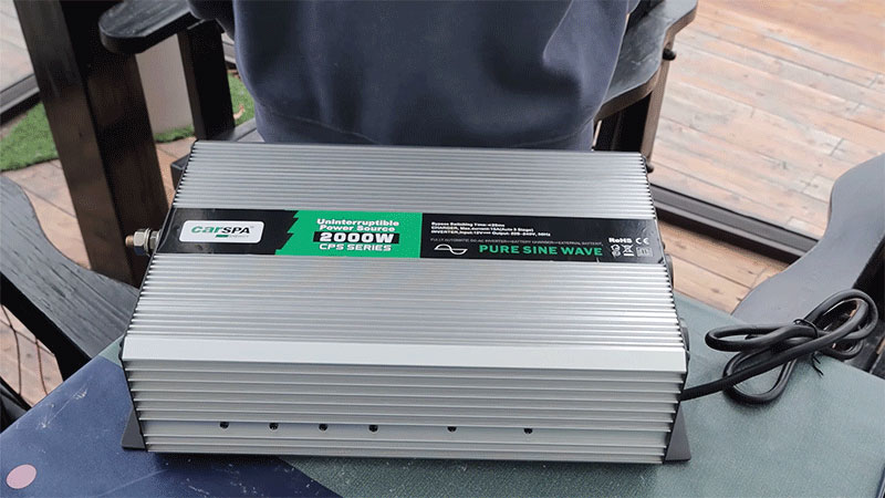 UPS or power inverter with charger?