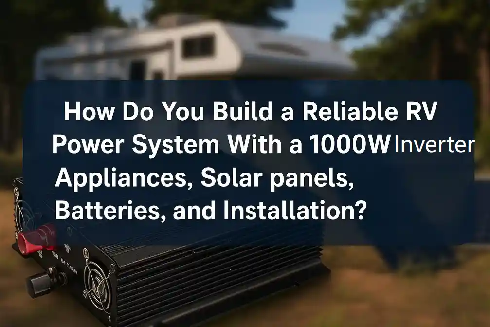 How Do You Build a Reliable RV Power System With a 1000W Inverter — Appliances, Solar Panels, Batteries, and Installation?