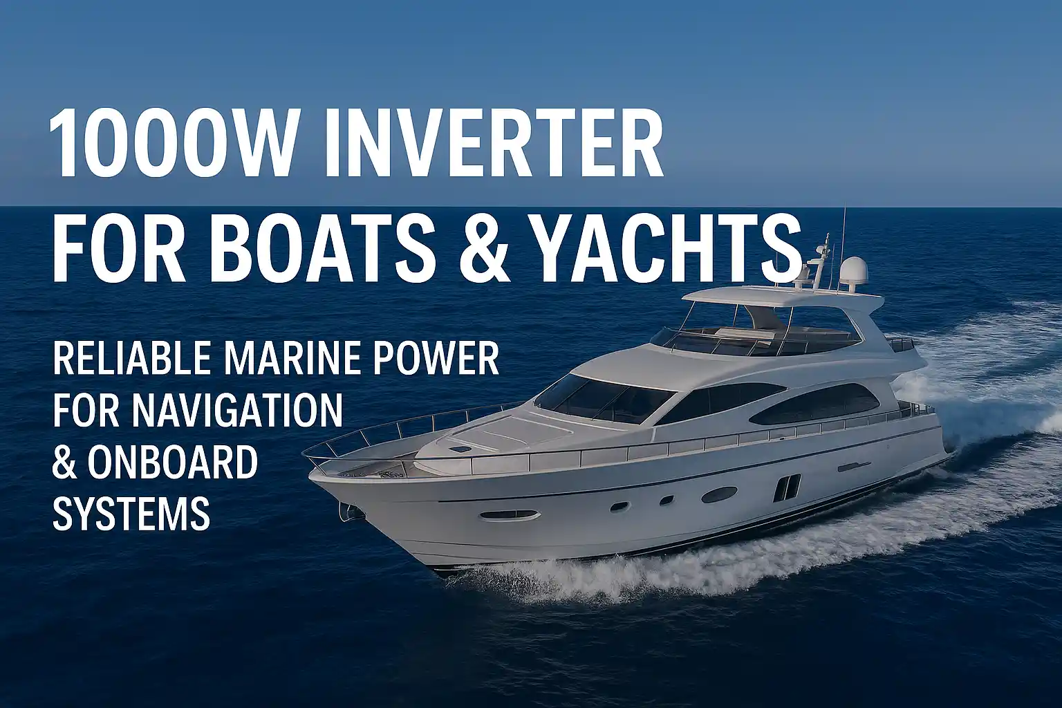 1000W Inverter for Boats & Yachts: Reliable Marine Power for Navigation & Onboard Systems