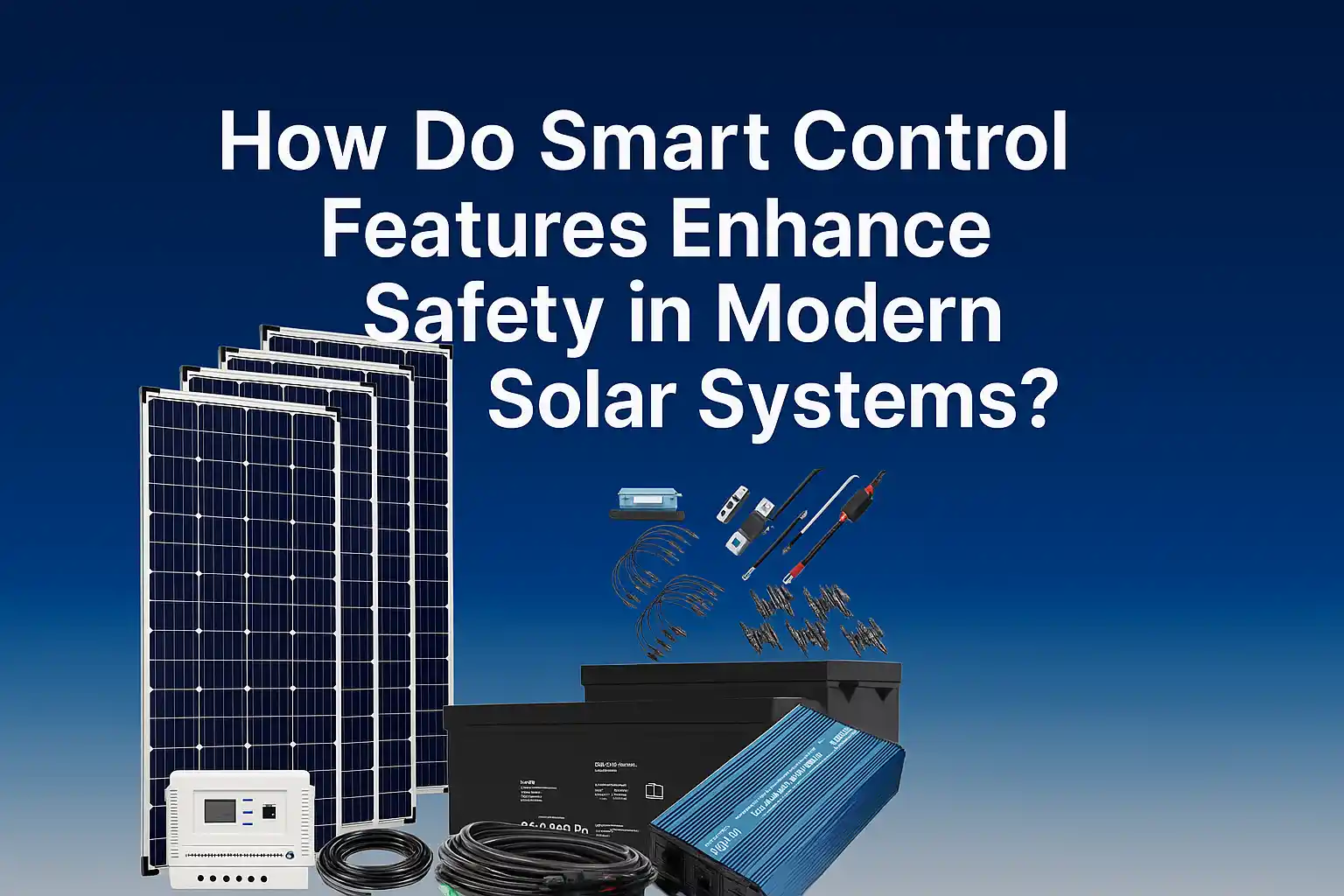 How Do Smart Control Features Enhance Safety in Modern Solar Systems?