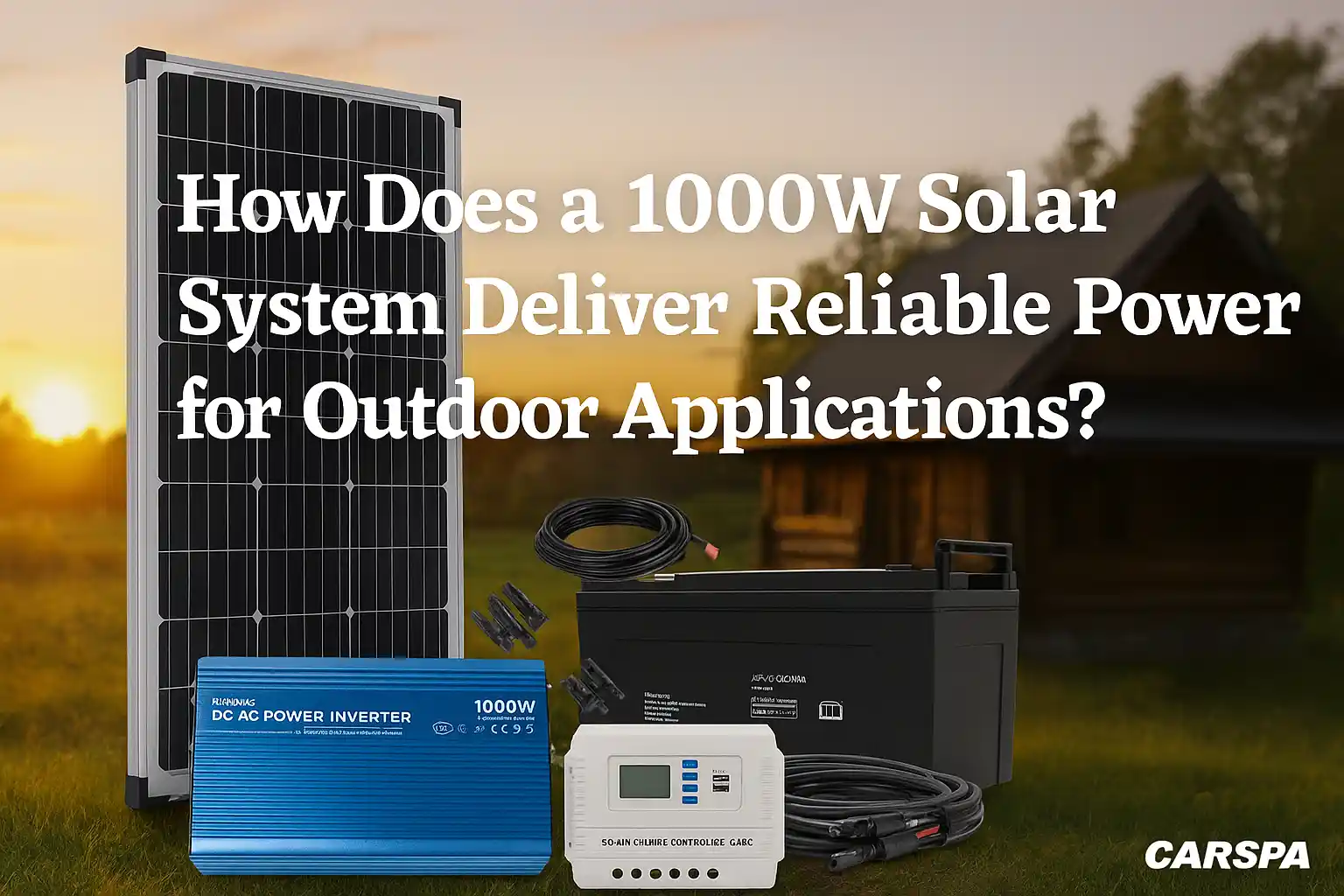 How Does a 1000W Solar System Deliver Reliable Power for Outdoor Applications? | CARSPA Off-Grid Energy Solutions