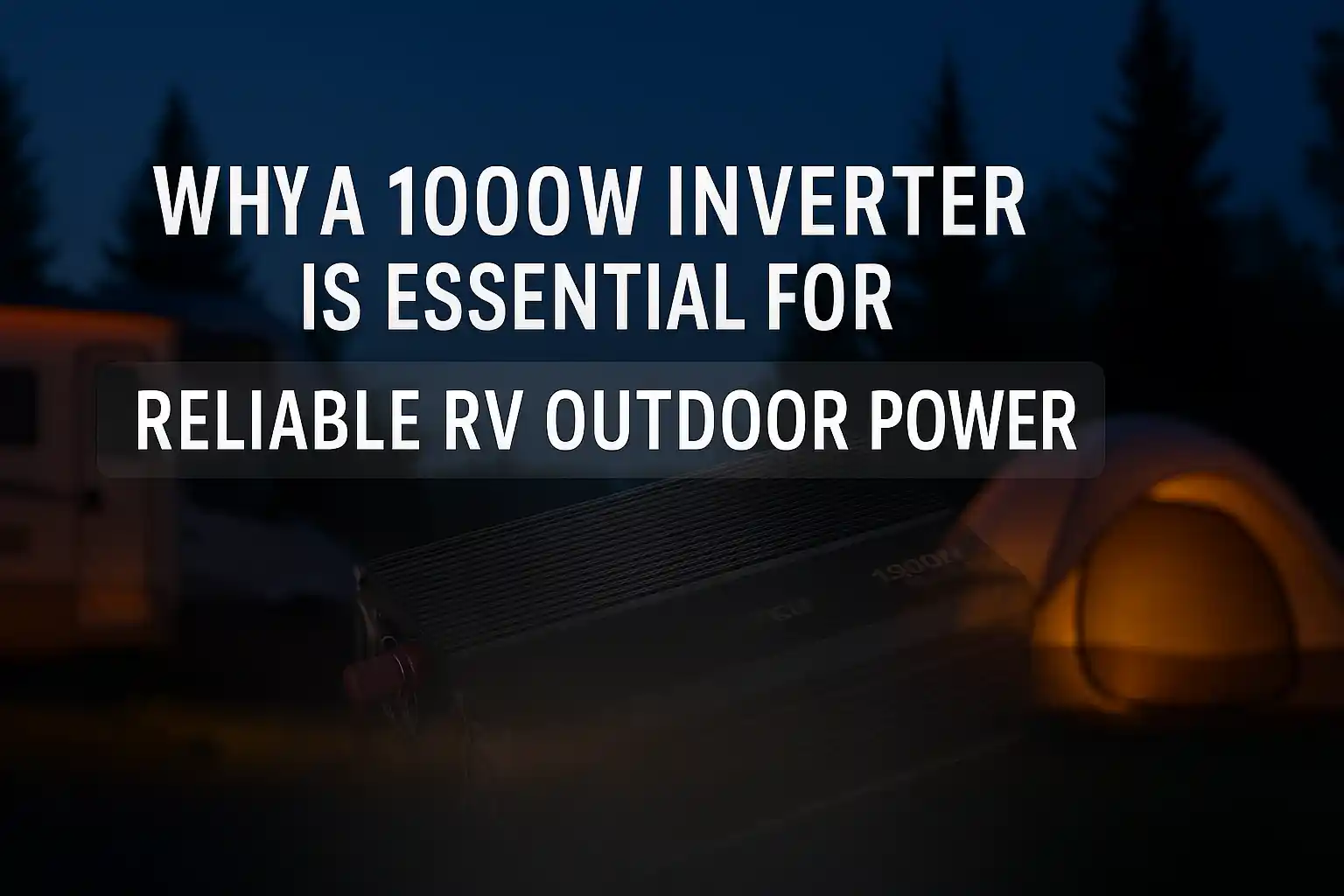 Why a 1000W Inverter Is Essential for Reliable RV Outdoor Power？5 Questions Answered