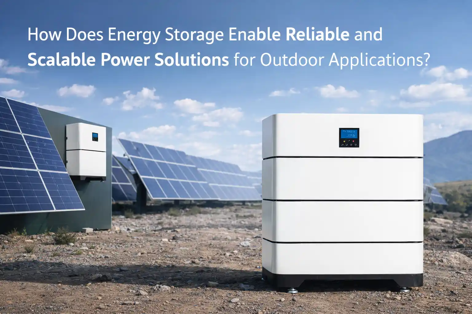 How Does Energy Storage Enable Reliable and Scalable Power Solutions for Outdoor Applications?