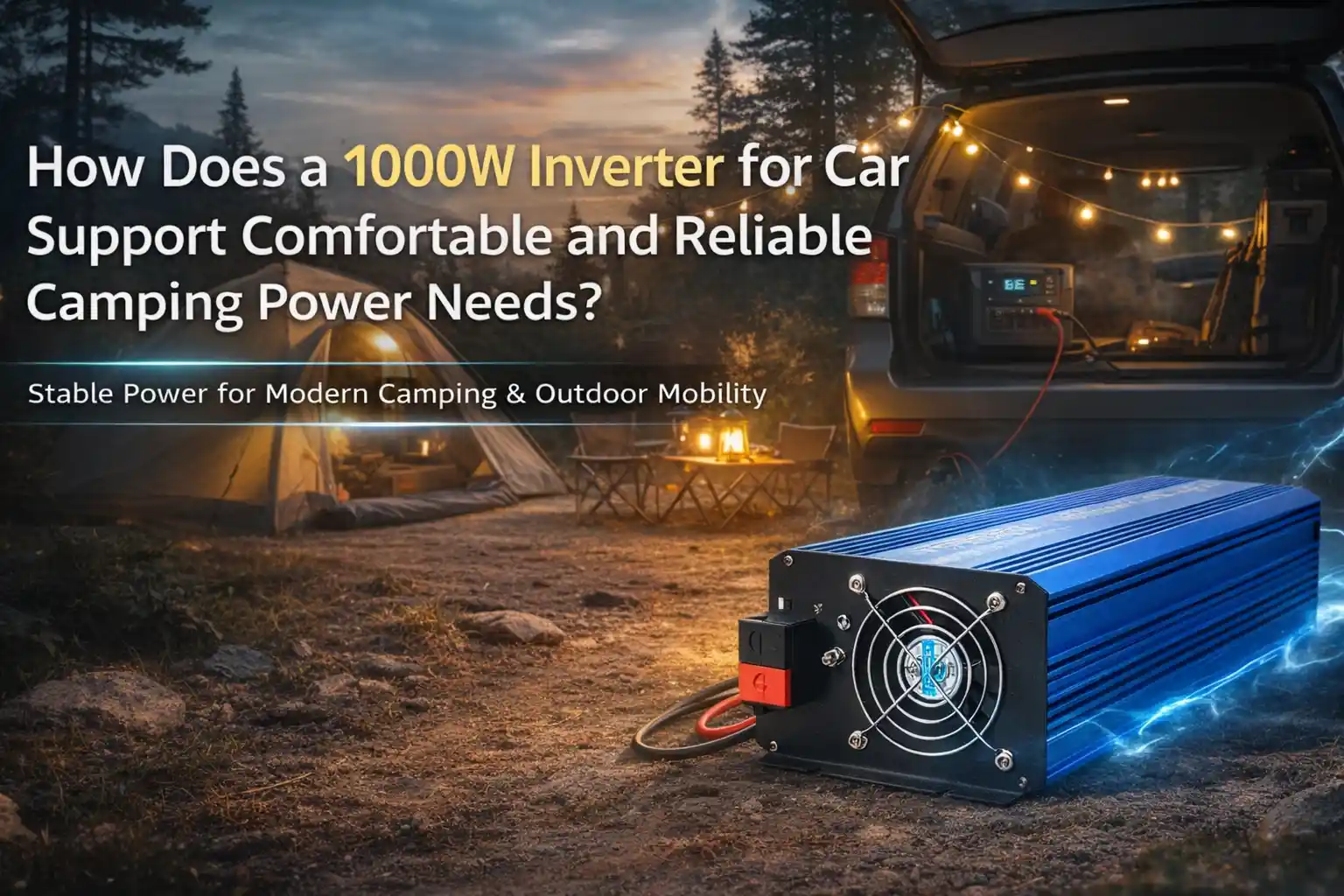 How Does a 1000W Inverter for Car Support Comfortable and Reliable Camping Power Needs?