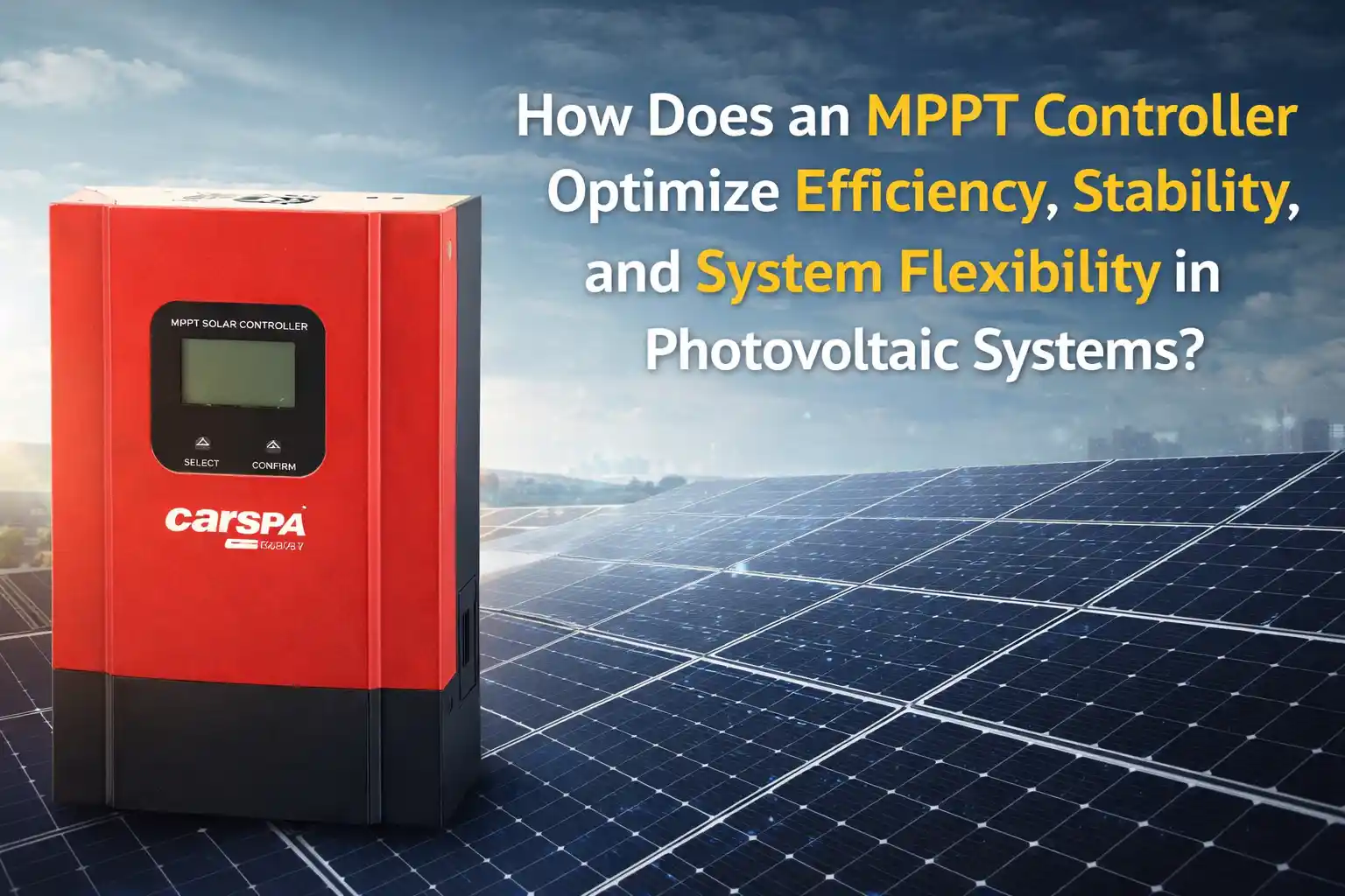 How Does an MPPT Controller Optimize Efficiency, Stability, and System Flexibility in Photovoltaic Systems?