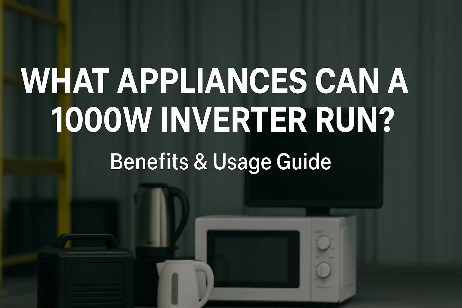 What Appliances Can a 1000W Inverter Power and How Does It Improve Daily Energy Use?