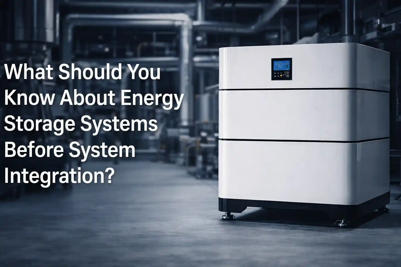 What Should You Know About Energy Storage Systems Before System Integration?
