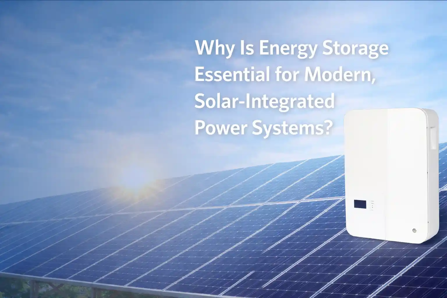 Why Is Energy Storage Essential for Modern, Solar-Integrated Power Systems?