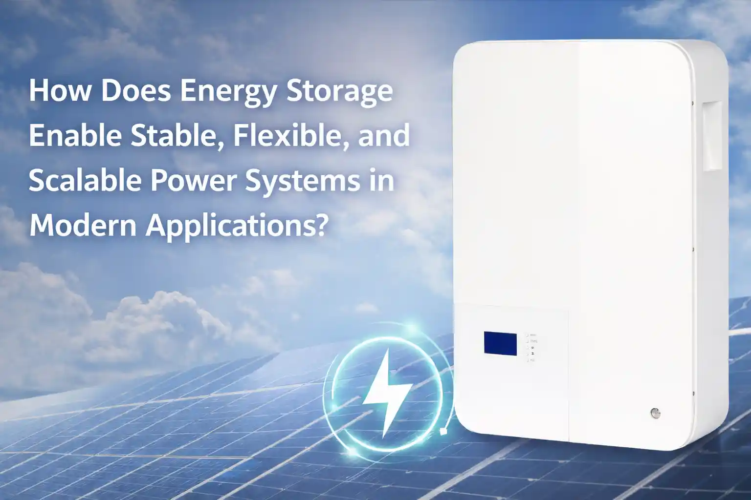 How Does Energy Storage Enable Stable, Flexible, and Scalable Power Systems in Modern Applications?
