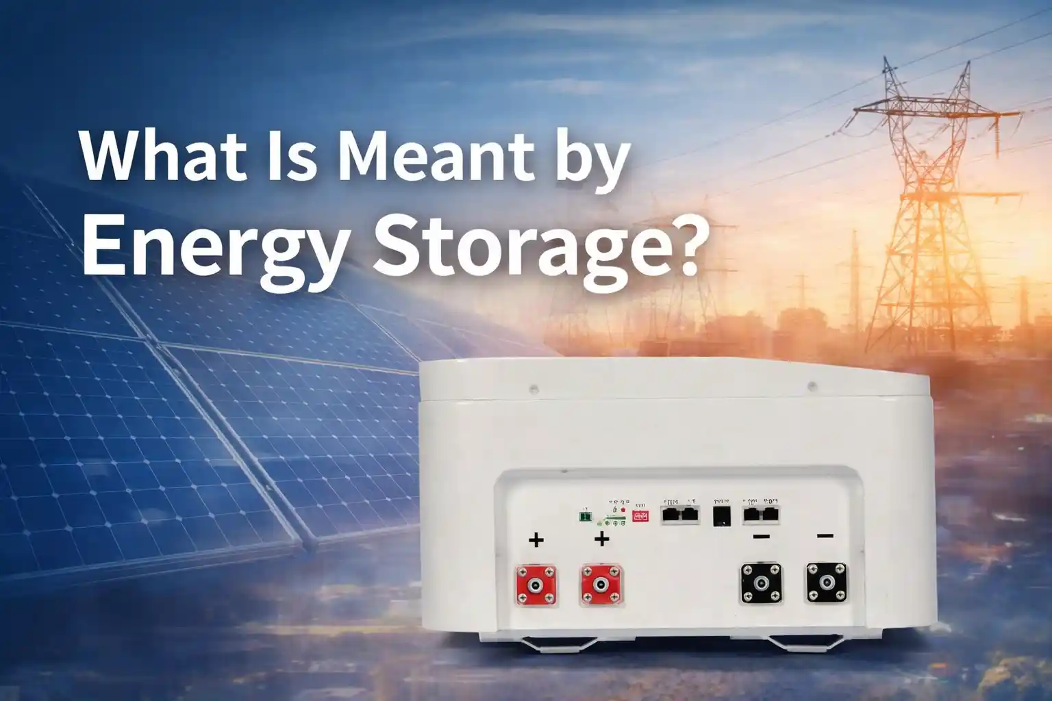What Is Meant by Energy Storage?