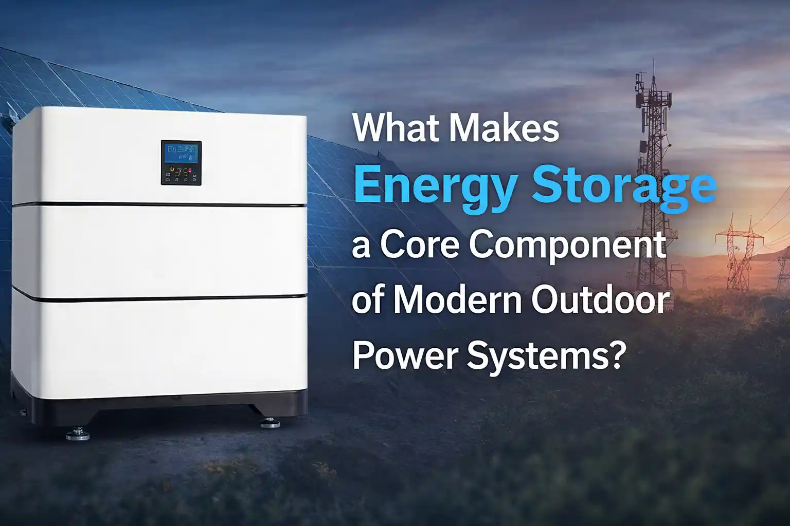 What Makes Energy Storage a Core Component of Modern Outdoor Power Systems?