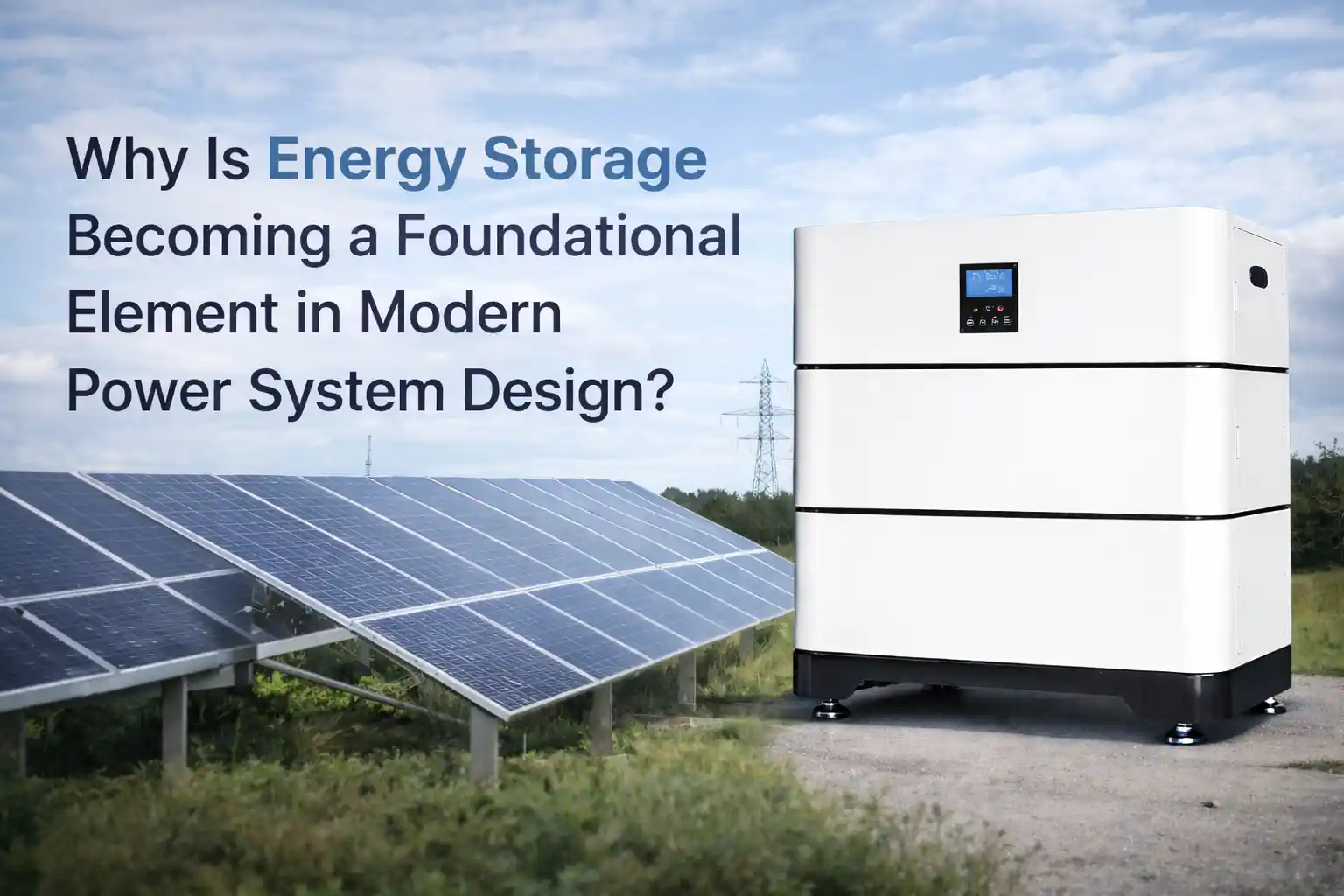Why Is Energy Storage Becoming a Foundational Element in Modern Power System Design?