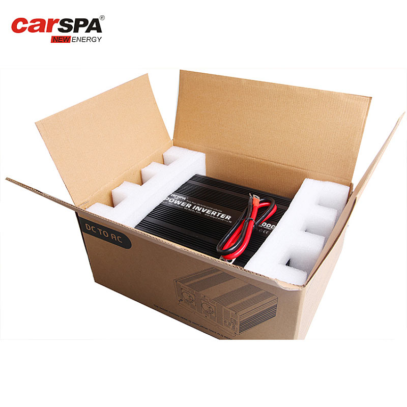 CAR2K-2000W dc 12V or dc 24V or 48V to ac 110v or 230V Carspa Modified Sine Wave Power Inverter With USB