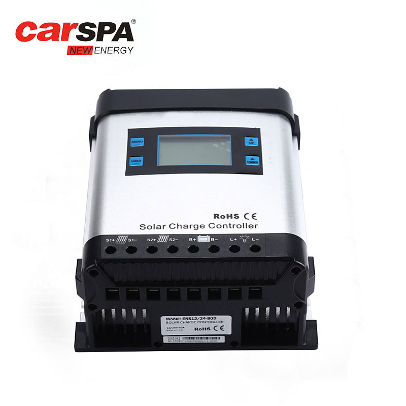 ENS24/48-40D-40A 24V 48V Auto PWM Solar Charge Controller LCD Display