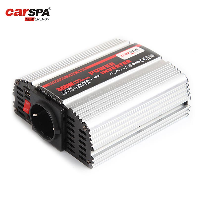 MS400-400w Carspa Silver White Car Use Inverter With LED Display Optional