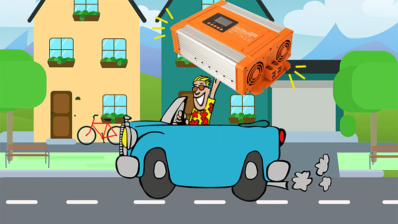 Can you use an inverter while driving?